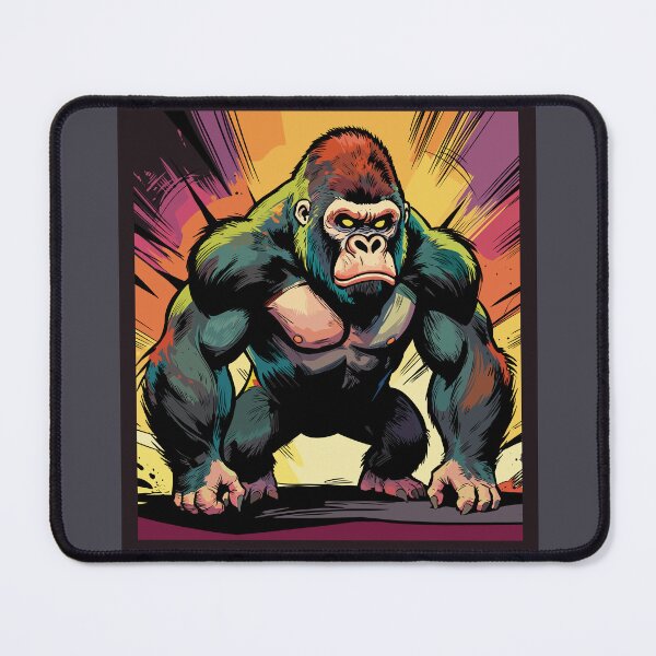 Item preview, Powerful Comic‑Style Gorilla designed and sold by MartynaKanik.