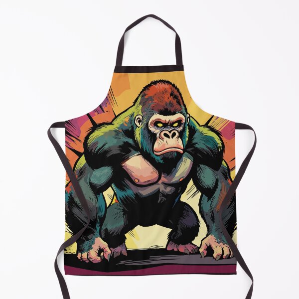 Item preview, Powerful Comic‑Style Gorilla designed and sold by MartynaKanik.