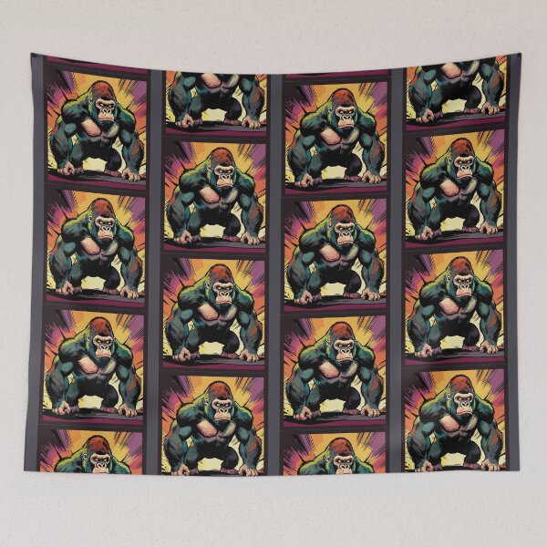 Item preview, Powerful Comic‑Style Gorilla designed and sold by MartynaKanik.