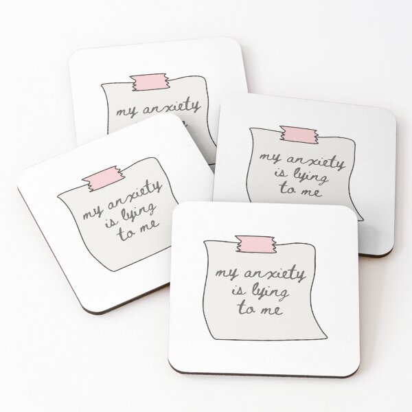 Item preview, My Anxiety Is Lying Sticker designed and sold by ayylucyy.
