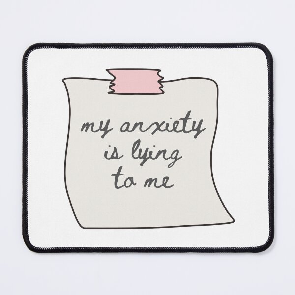 Item preview, My Anxiety Is Lying Sticker designed and sold by ayylucyy.
