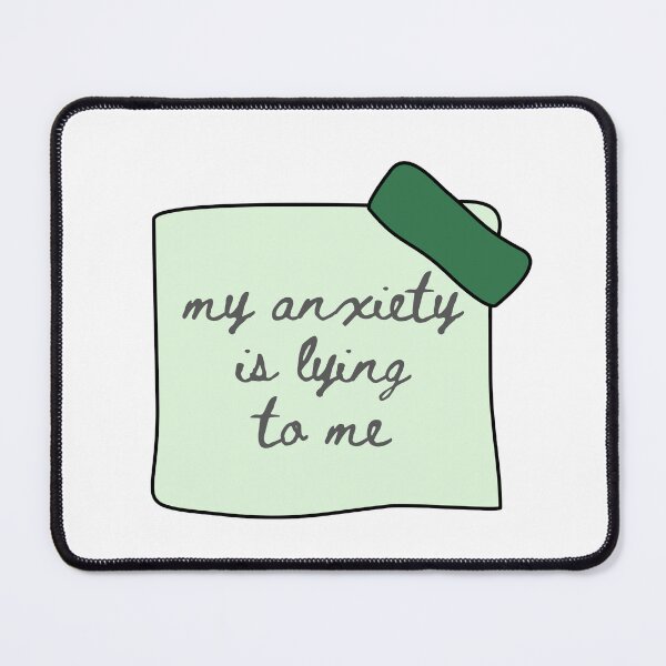 Item preview, My Anxiety Is Lying Sticker designed and sold by ayylucyy.