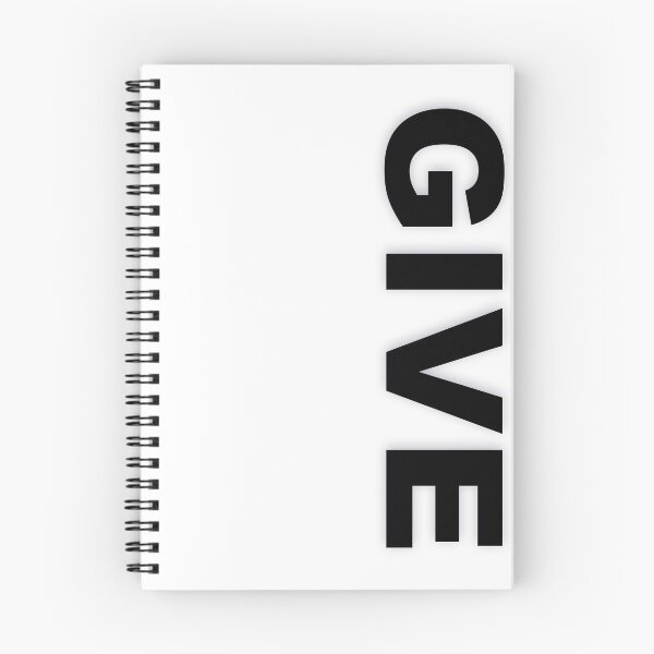 Item preview, GIVE — Black Minimal Bold Type Statement designed and sold by WORDPAUSE.