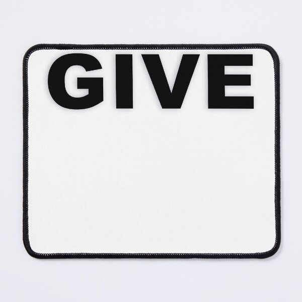 Item preview, GIVE — Black Minimal Bold Type Statement designed and sold by WORDPAUSE.