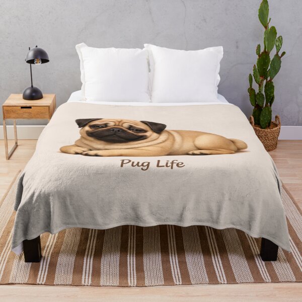 Item preview, Pug Life Cozy Moment — Soft Comfort for Dog Moms designed and sold by dogmomtees.