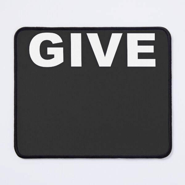 Item preview, GIVE — White Minimal Bold Type Statement designed and sold by WORDPAUSE.
