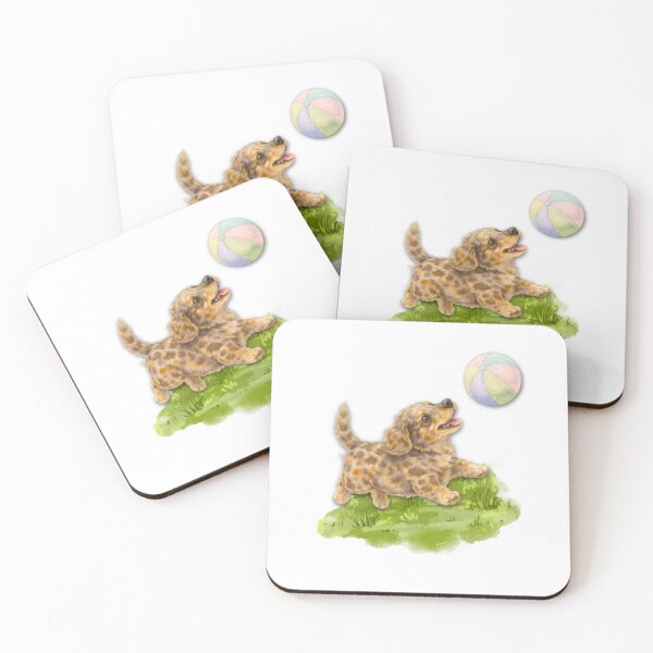 Item preview, “Charly & Dachshund Kasper” playtime, by FrauYviDesign designed and sold by FrauYviDesign.