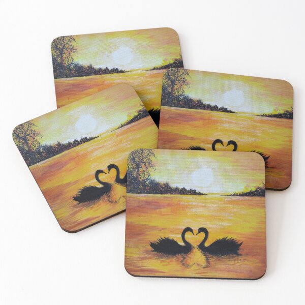 Item preview, Mystical Black Swans in love... designed and sold by Melissa Sadie Wright.