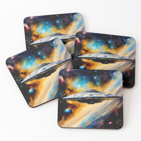 Item preview, Galactic starship  designed and sold by Island Art Studios.