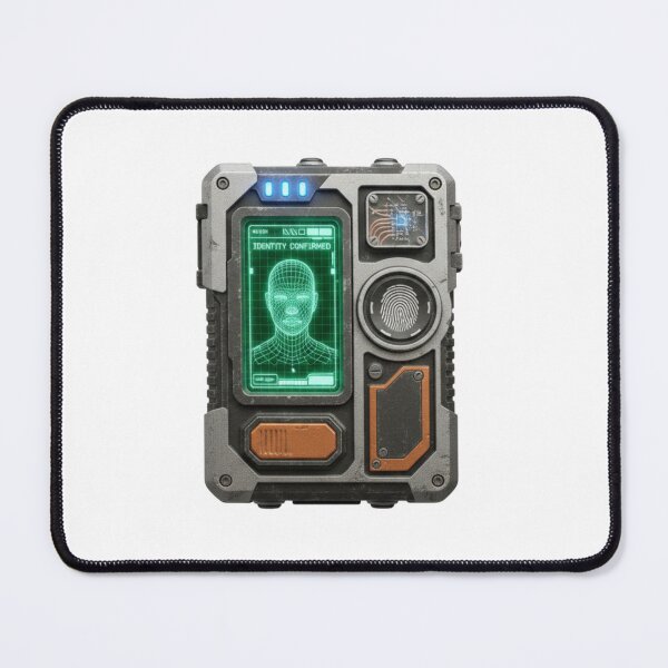 Item preview, Futuristic Biometric ID Scanner Tech Art designed and sold by octozap.