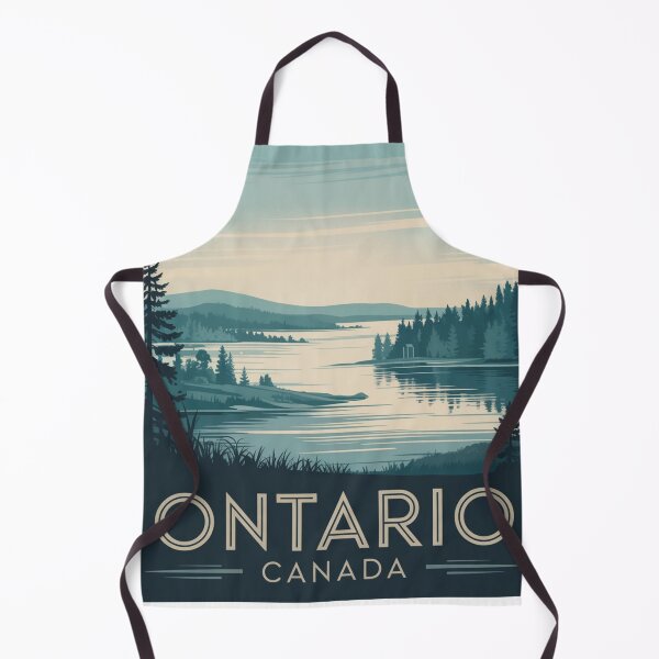 Item preview, Ontario Vintage Travel Poster – Canada Wall Art designed and sold by Timeless Design.