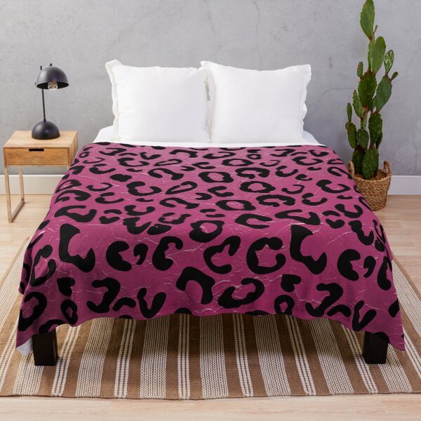 Item preview, Leopard Pink Leaf Pattern - Shocking Glam Animal Print designed and sold by Italian Ink Studio.