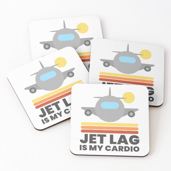 Item preview, Jet Lag Is My Cardio - Funny Travel Humor designed and sold by Shape Snip Studio.