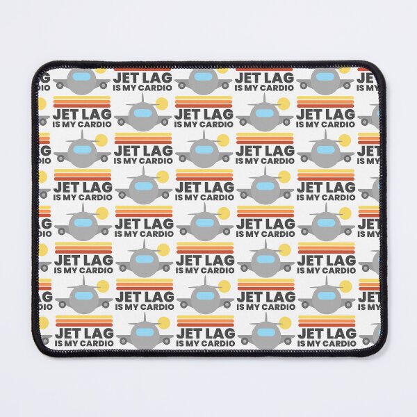 Item preview, Jet Lag Is My Cardio - Funny Travel Humor designed and sold by Shape Snip Studio.