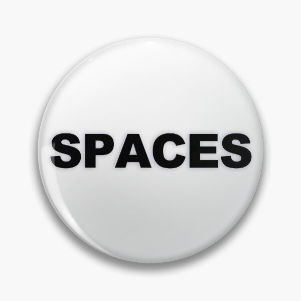 Item preview, SPACES — Black Minimal Bold Type Statement designed and sold by WORDPAUSE.