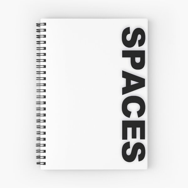 Item preview, SPACES — Black Minimal Bold Type Statement designed and sold by WORDPAUSE.