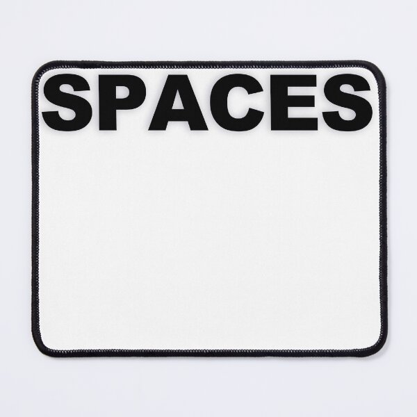 Item preview, SPACES — Black Minimal Bold Type Statement designed and sold by WORDPAUSE.