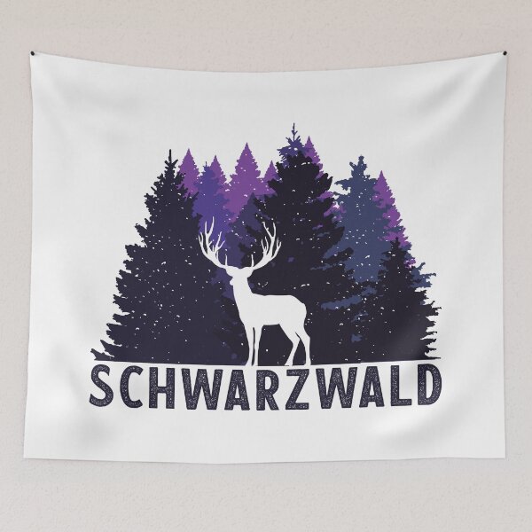 Artikelvorschau, Schwarzwald Hirsch Silhouette entworfen und verkauft von Carl's Clothing.