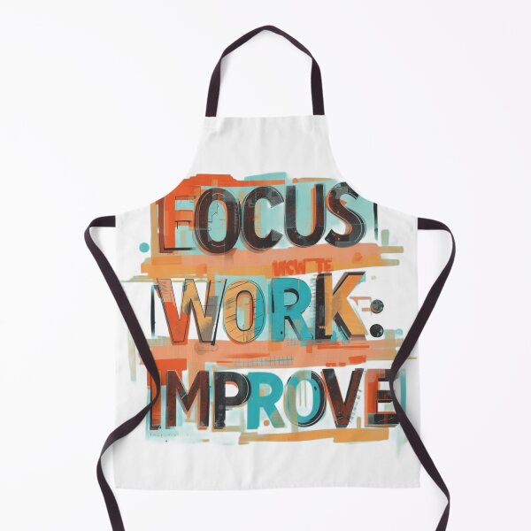 Item preview, Focus Work Improve – Minimalist Motivation Gym & Productivity T-Shirt designed and sold by rsuniquestyle.
