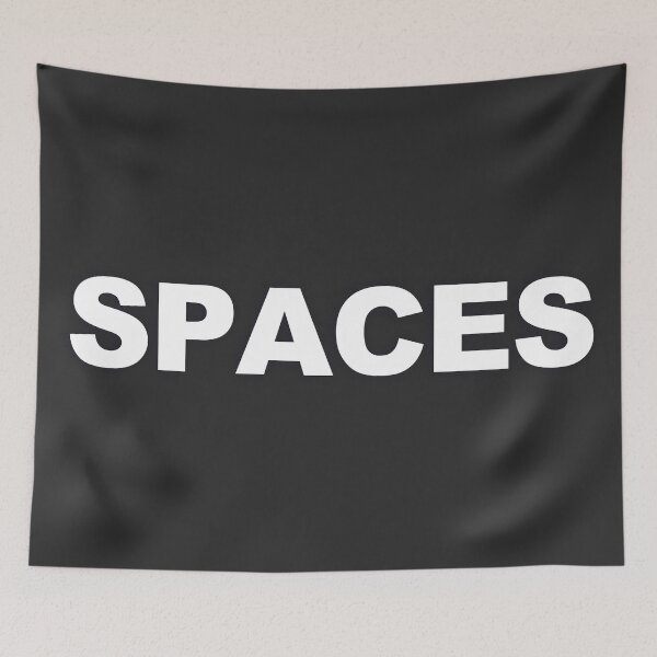 Item preview, SPACES — White Minimal Bold Type Statement designed and sold by WORDPAUSE.
