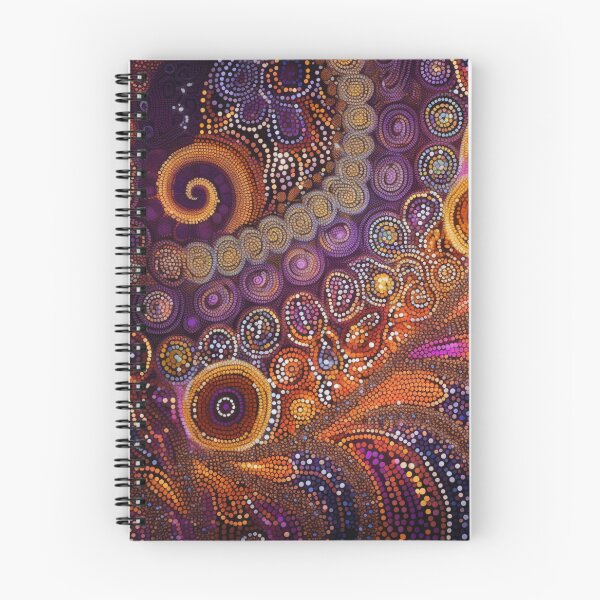 Item preview, Aboriginal Inspired Art - Abstract Lava Circles designed and sold by GrinGalore.