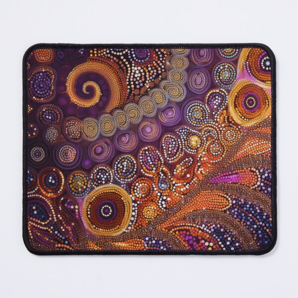Item preview, Aboriginal Inspired Art - Abstract Lava Circles designed and sold by GrinGalore.