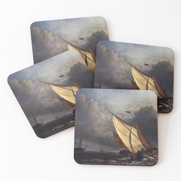 Item preview, Dutch Fishing Boats in a Storm designed and sold by SharonTheFirst.