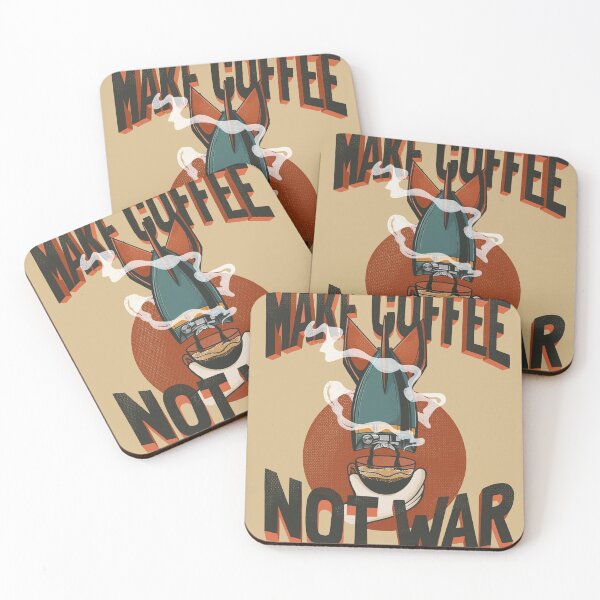 Item preview, Make Coffee Not War - Vintage Espresso Bomb Retro Art designed and sold by danhoodstudio.