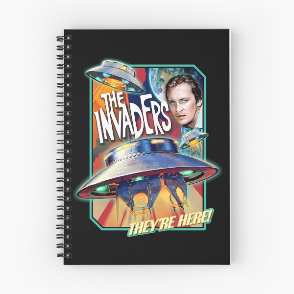 Artikelvorschau, Die Invasoren (Logo von 1967) Sie sind da David Vincent Fliegende Untertasse UFO-Kunst entworfen und verkauft von Zoditory.