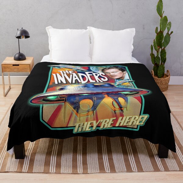 Item preview, The Invaders (1967 Logo) They' Re Here David Vincent Flying Saucer Ufo Art designed and sold by Zoditory.