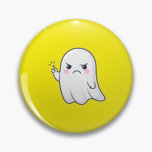 Item preview, Ghost of Disapproval - Cute Angry Sassy Ghost Wagging Finger designed and sold by zohocreations.