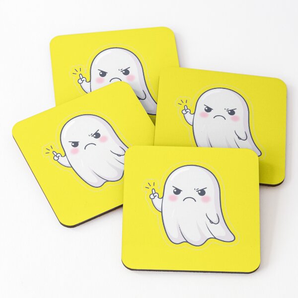 Item preview, Ghost of Disapproval - Cute Angry Sassy Ghost Wagging Finger designed and sold by zohocreations.