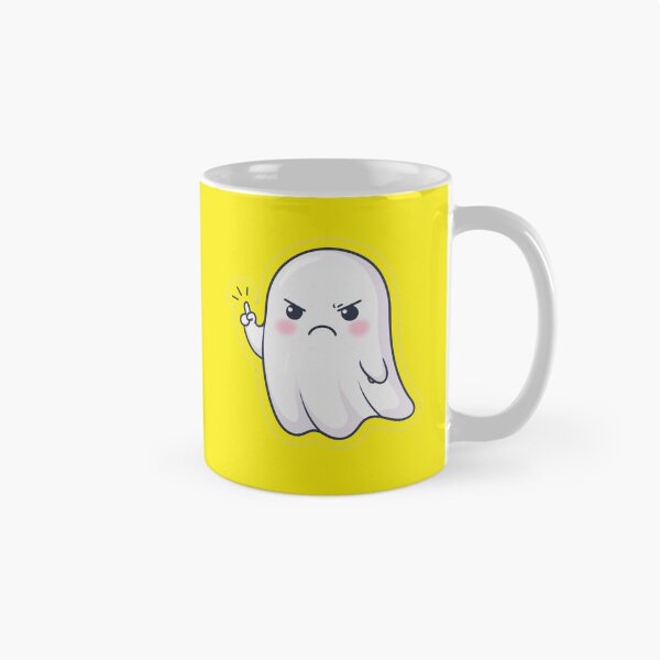 Item preview, Ghost of Disapproval - Cute Angry Sassy Ghost Wagging Finger designed and sold by zohocreations.