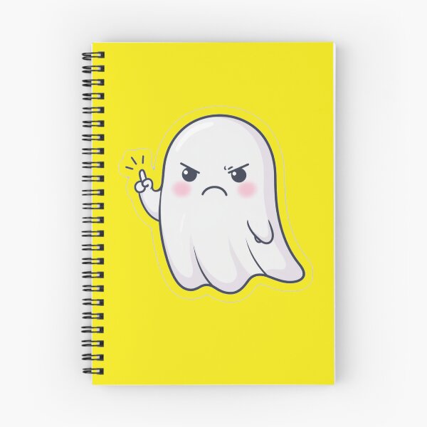 Item preview, Ghost of Disapproval - Cute Angry Sassy Ghost Wagging Finger designed and sold by zohocreations.