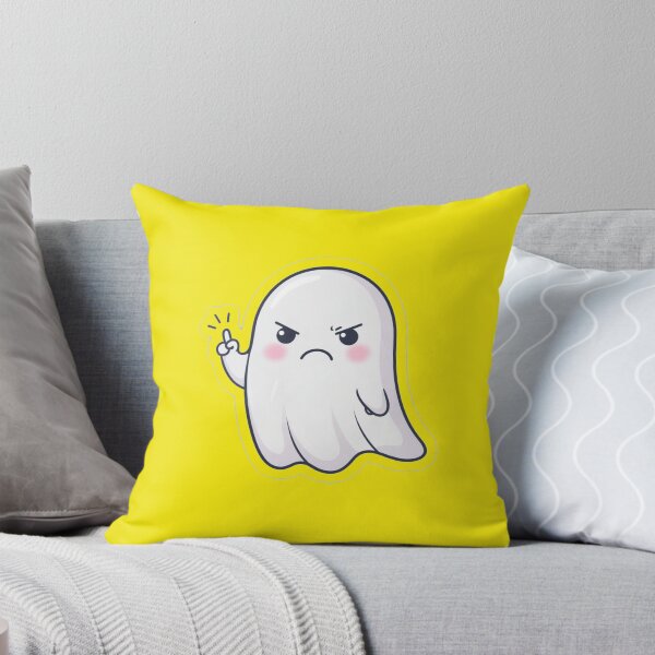 Item preview, Ghost of Disapproval - Cute Angry Sassy Ghost Wagging Finger designed and sold by zohocreations.