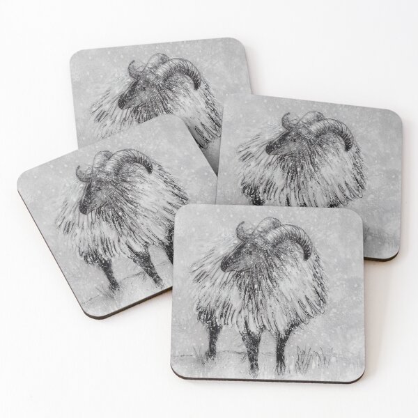 Item preview, Ram in the snow designed and sold by Melissa Sadie Wright.