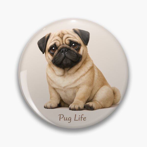 Item preview, Pug Life Emotional Portrait — Quiet Dog Mom Bond designed and sold by dogmomtees.