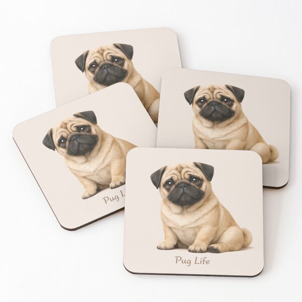 Item preview, Pug Life Emotional Portrait — Quiet Dog Mom Bond designed and sold by dogmomtees.