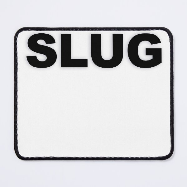 Item preview, SLUG — Black Minimal Bold Type Statement designed and sold by WORDPAUSE.