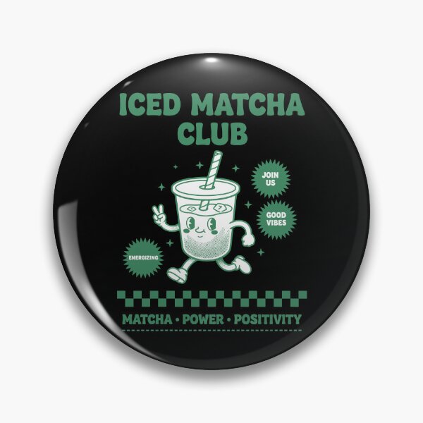 Item preview, Iced Matcha Club Matcha Power Positivity Funny designed and sold by LuminOrb.