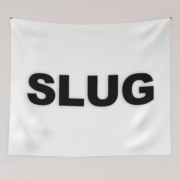 Item preview, SLUG — Black Minimal Bold Type Statement designed and sold by WORDPAUSE.