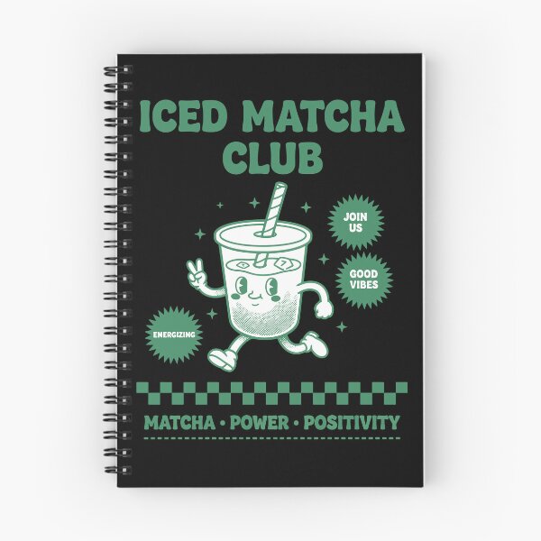 Artikelvorschau, Iced Matcha Club Matcha Power Positivity Funny entworfen und verkauft von LuminOrb.