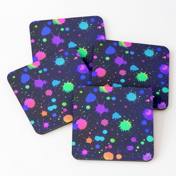 Item preview, NEON Paint Splatter Pattern designed and sold by S-M-P-A.