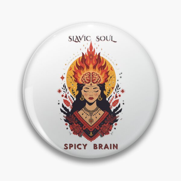 Item preview, Slavic Soul Spicy Brain | Neurodivergent Slavic Pride designed and sold by YvkafromPoland.