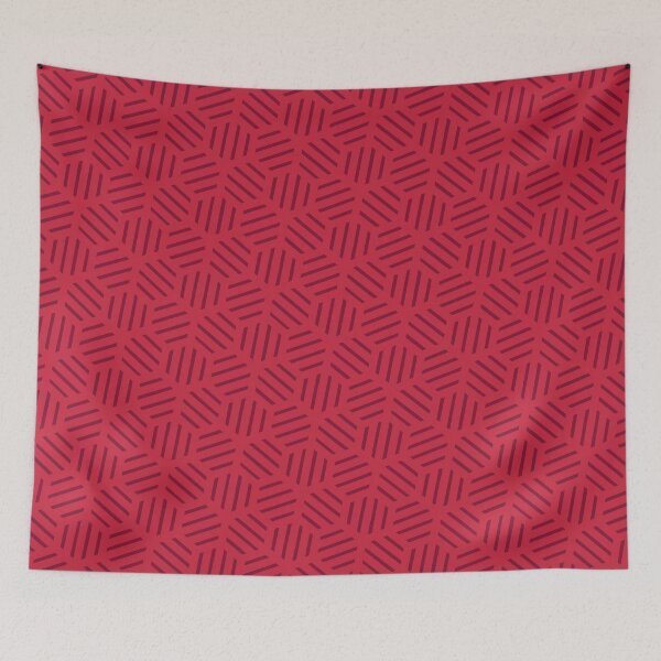 Item preview, Boho Red Beekeeper Tesselation - Abstract Geometric Shape Pattern  - Best Friend Gifts designed and sold by RoyalStarsPatts.