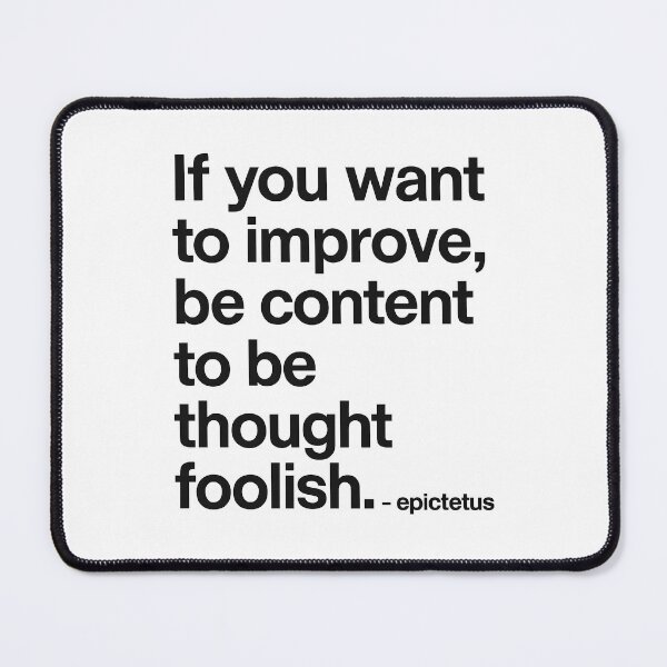 Item preview, Be Thought Foolish – Epictetus Stoic (Black Font) designed and sold by TshirtsLabs.