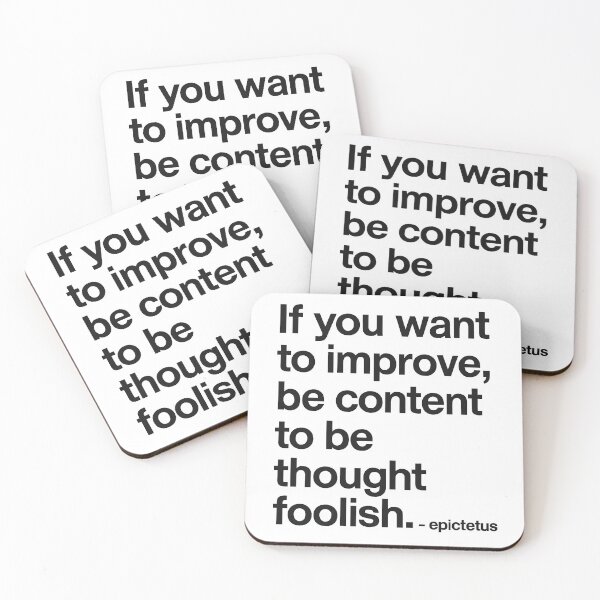 Item preview, Be Thought Foolish – Epictetus Stoic (Black Font) designed and sold by TshirtsLabs.