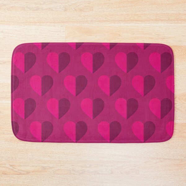 Item preview, Vibrant Magenta and Plum Symmetric Heart Pattern designed and sold by DGtaLrtcom.
