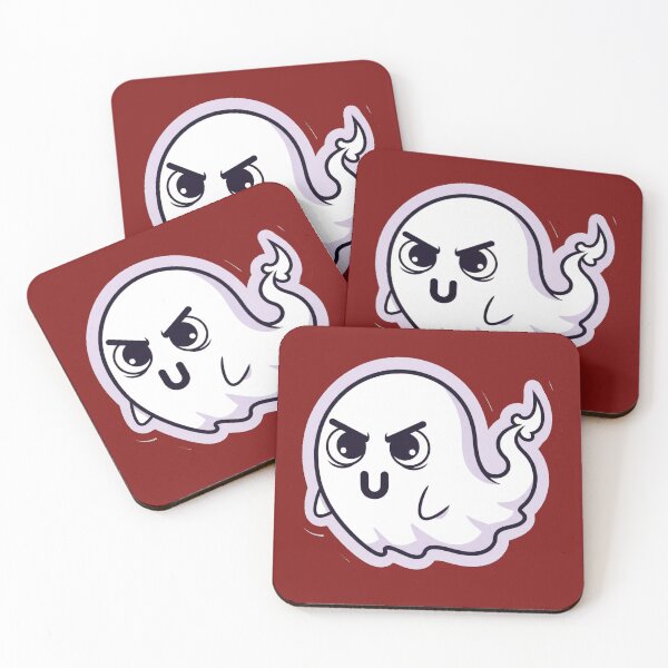 Item preview, Ghost of Disapproval Sticker – Cute Kawaii Ghost with Angry Side-Eye and Pouty Mouth for Sarcastic, Funny, or Halloween Vibes designed and sold by zohocreations.