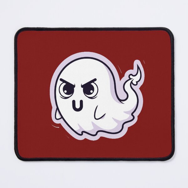 Item preview, Ghost of Disapproval Sticker – Cute Kawaii Ghost with Angry Side-Eye and Pouty Mouth for Sarcastic, Funny, or Halloween Vibes designed and sold by zohocreations.